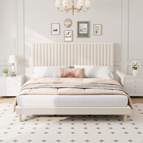 Bed frame with adjustable - frame,
