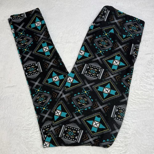 Lularoe leggings black gray - leggings, os