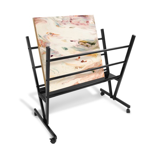 Art storage rack rolling - art,