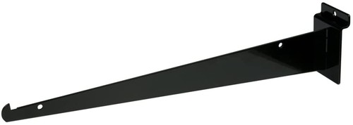 Black slatwall shelf - black,