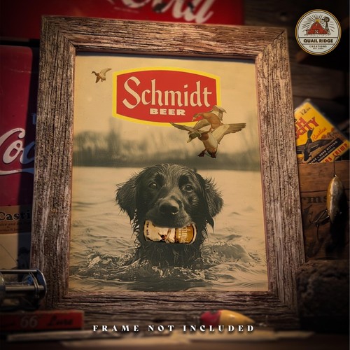 Vintage schmidt beer can art - can,