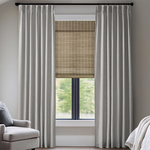 Emery grey pinch pleated - emery,