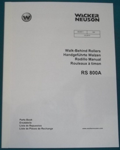 Wacker neuson rs800a walk - neuson,