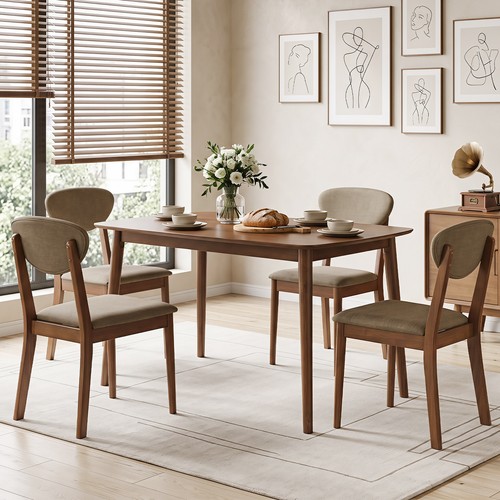 4pcs wooden dining chairs - 4pcs,