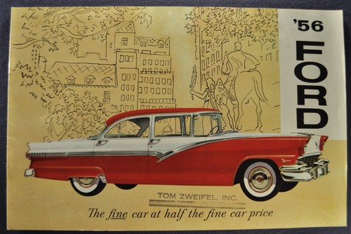 1956 ford 16pg brochure - 1956,
