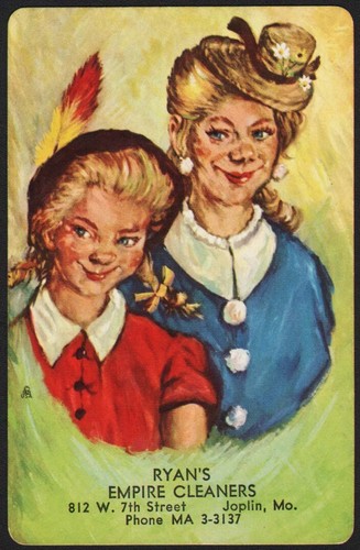 Vintage single playing card