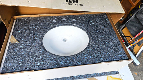 Blue pearl granite vanity - pearl,
