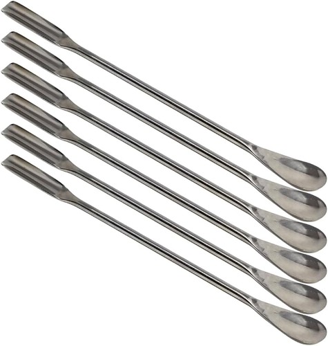 6pcs lab spatulas 1 micro - lab, 2-in-1