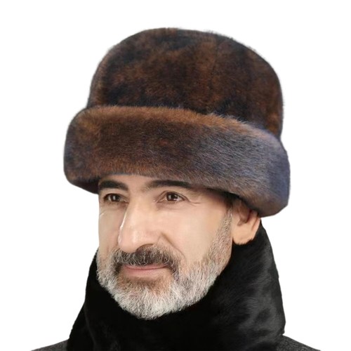 Men winter trapper hat faux - hat,