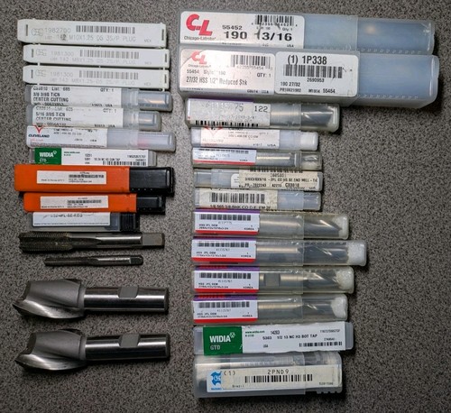 Machinist tool lot 27pc end - tool,