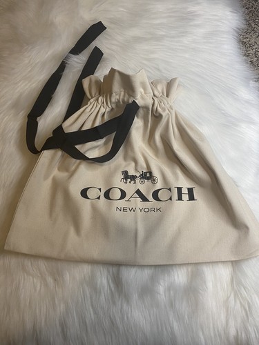 Coach drawstring dust bag gift - drawstring,