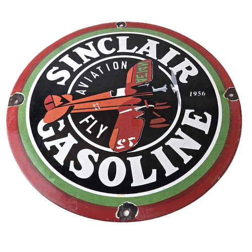 Vintage sinclair gasoline sign - sinclair,