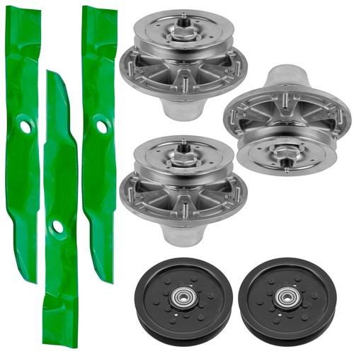 Deck spindle blade pulleys - deck,
