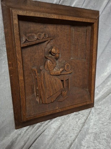 Wood carved french - french, panel