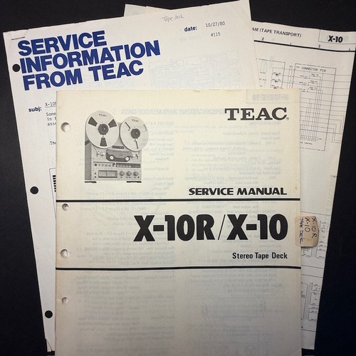 Vintage teac 10r - x-10r/x-7r, stereo