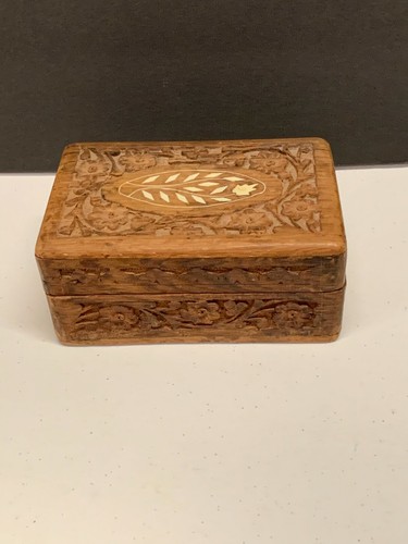 Vintage india hinged wooden - hinged,