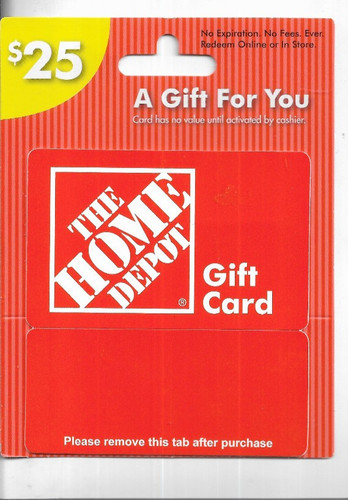 The home depot gift card - -, no