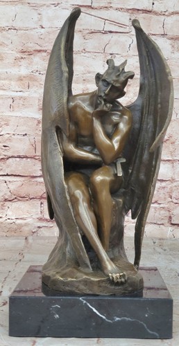 Satanic bronze metal - bronze, statue