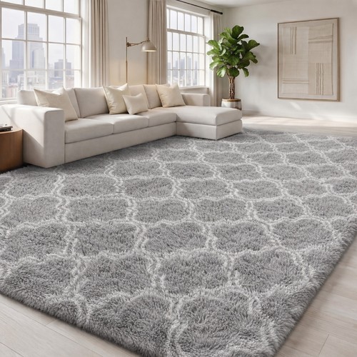 Large plush shaggy - area, rug
