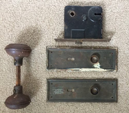 Vtg metal mortise - ,