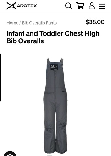 New arctix bib overalls unisex - new,