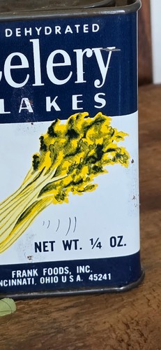 Vintage celery flakes - flakes, spice