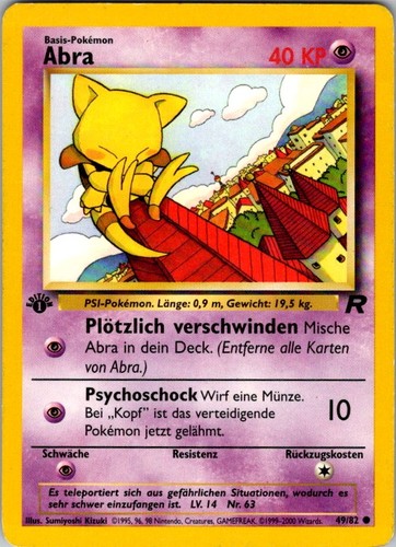 Abra team rocket - 49/82, 1st