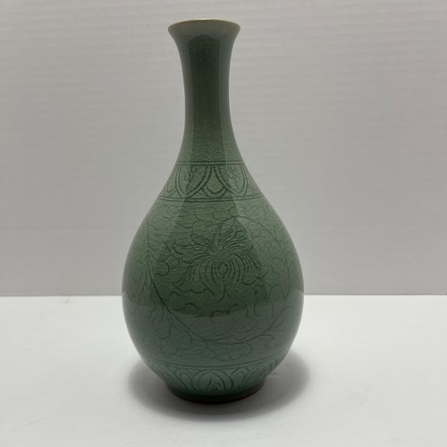 Korean celadon lotus crackle - lotus,