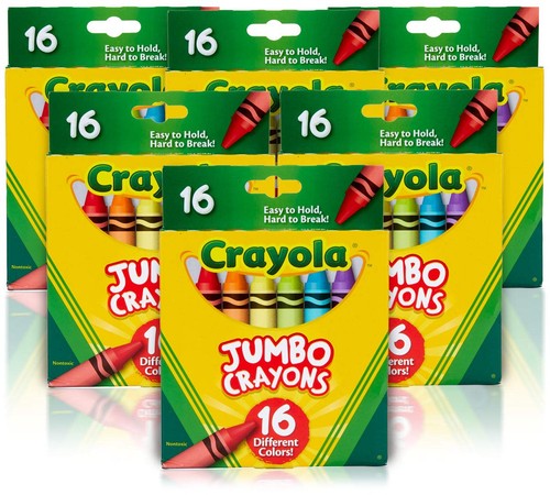 Crayola jumbo crayons bulk - jumbo, 6