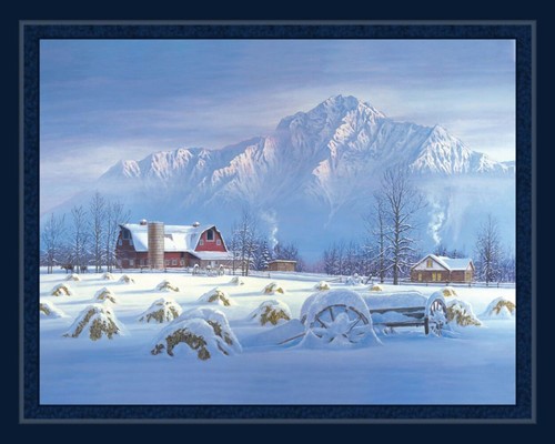 Early snow farm panel cotton - early,