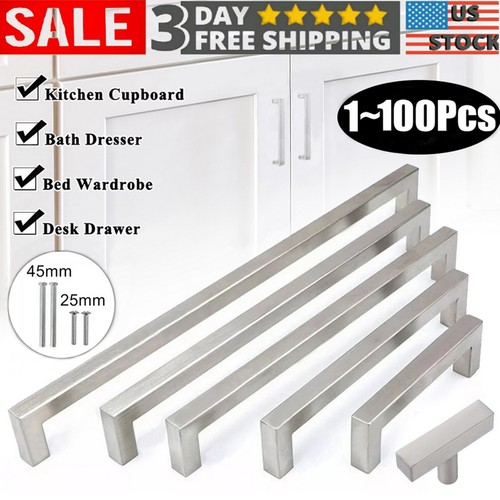 Square brushed nickel - brushed,