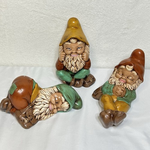 Garden gnome figurines - gnome, ceramic