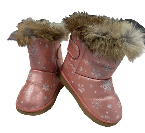 Girls comfy snow boots - snow,