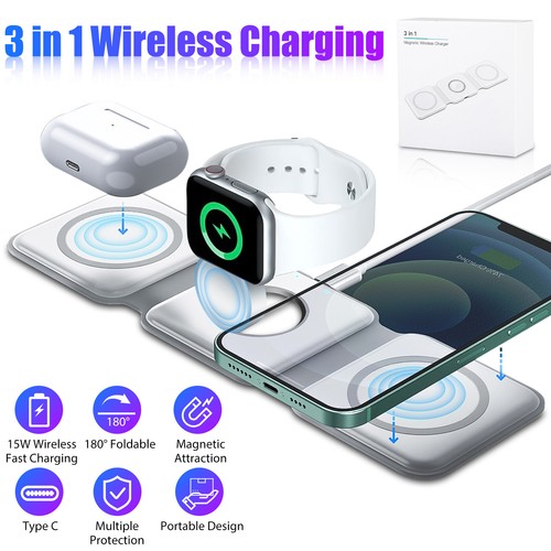 3in1 foldable 15w magnetic - 3in1,