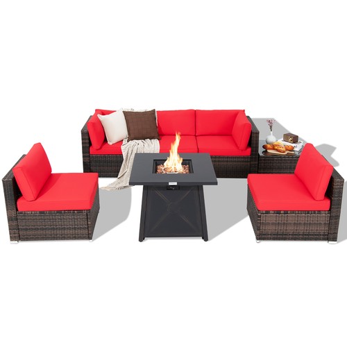 Patiojoy 7pcs patio rattan - patiojoy,