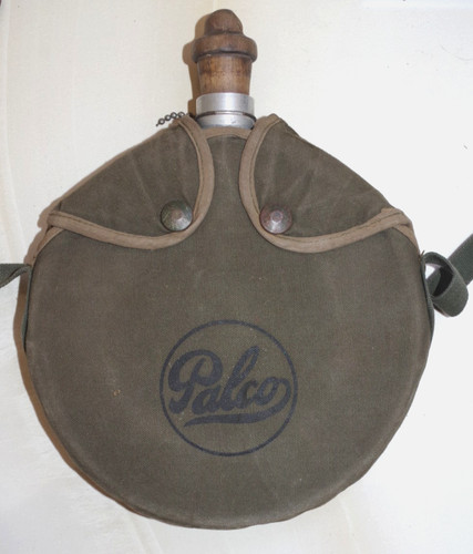 Aluminum canteen vintage - aluminum,