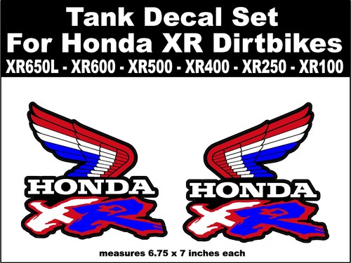 Tank decals honda xr650 - xr,