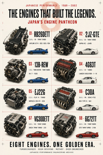 Jdm engine poster - jdm,