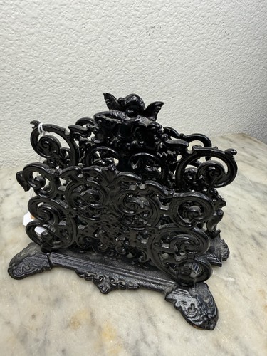 Antique cast iron black - iron, cupid