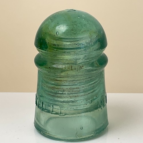 Vtg brookfield aqua glass - w.,