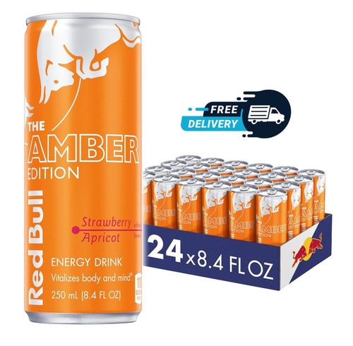 Red bull energy - bull, amber