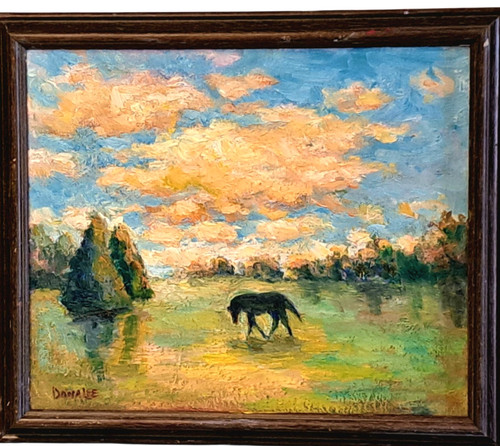 Oil painting horse - oil,