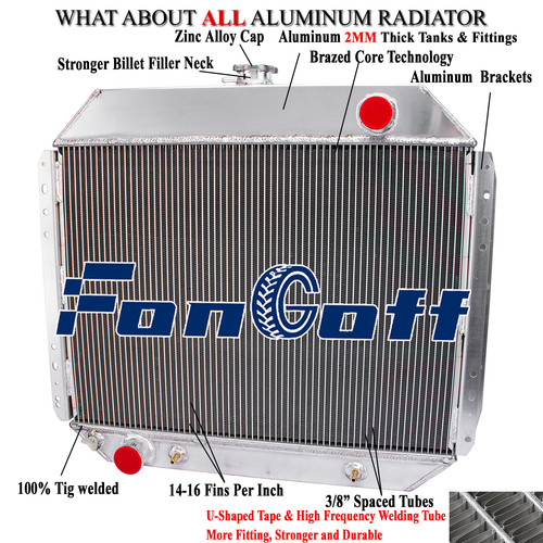 Aluminum 4row radiator for - radiator,