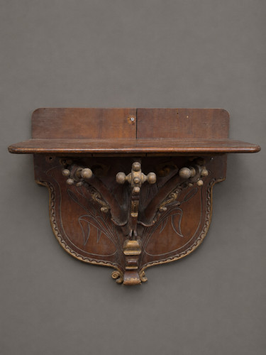 Italian art nouveau wall shelf - art,