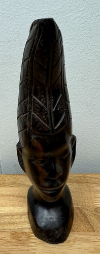Vintage carved ebony wood - vintage,