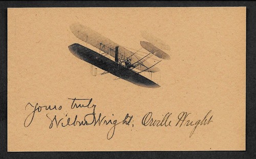 Wright brothers autograph - wright,