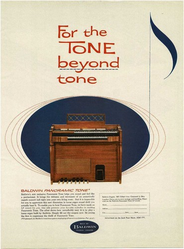 1961 baldwin home organ with - 1961,