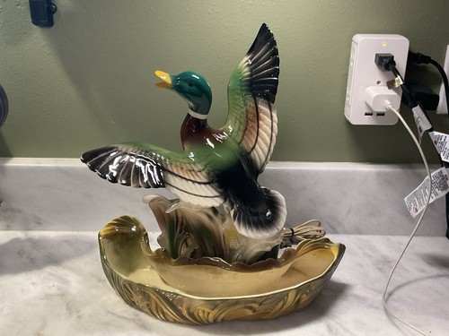 Vntg mallard duck - mallard, lamp