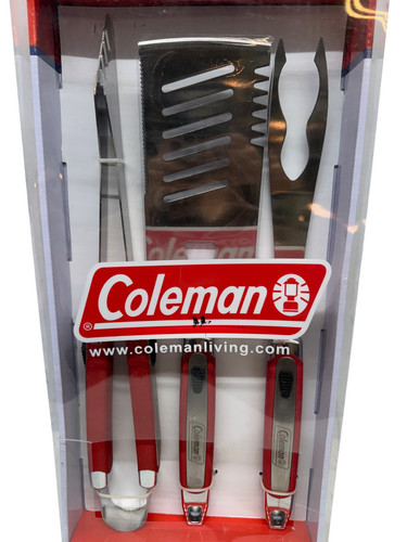 Coleman piece bbq tool set - coleman,