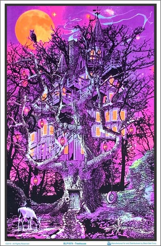 Treehouse blacklight poster - blacklight, 23